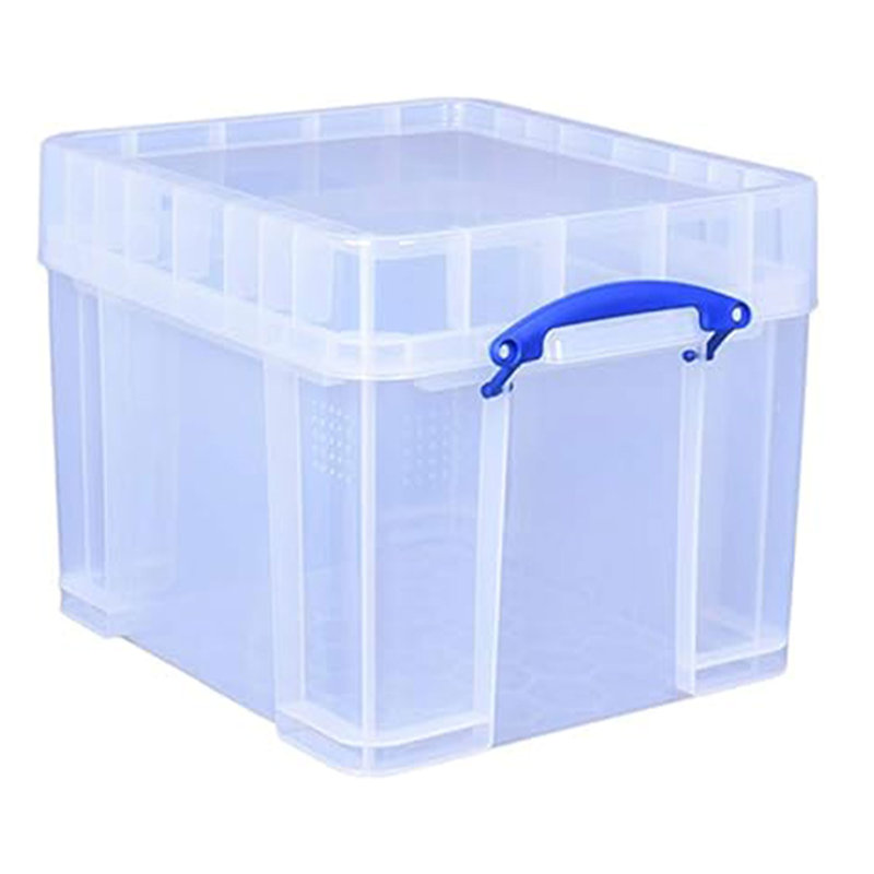 Orren Ellis 35 Liters Transparent Storage Container with Snap Lid, 3 Pack