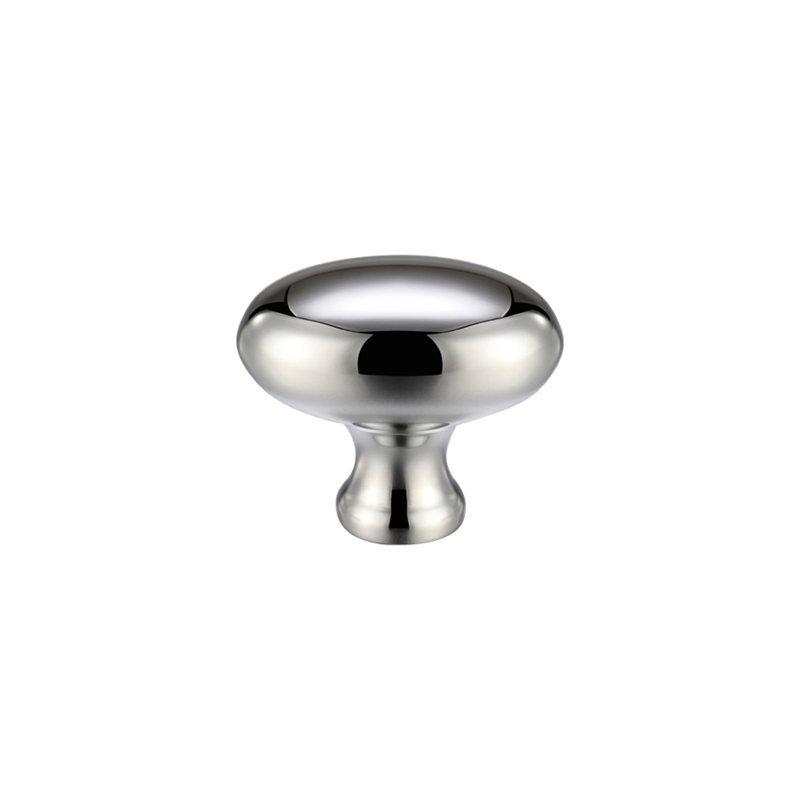 25mm Length Oval Knob, Polished Chrome