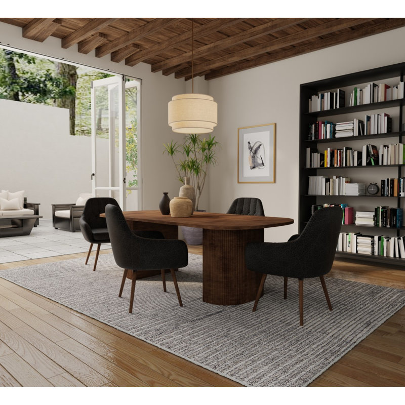 Herrick Modern Solid Area Rug, Rectangle 2' x 3'