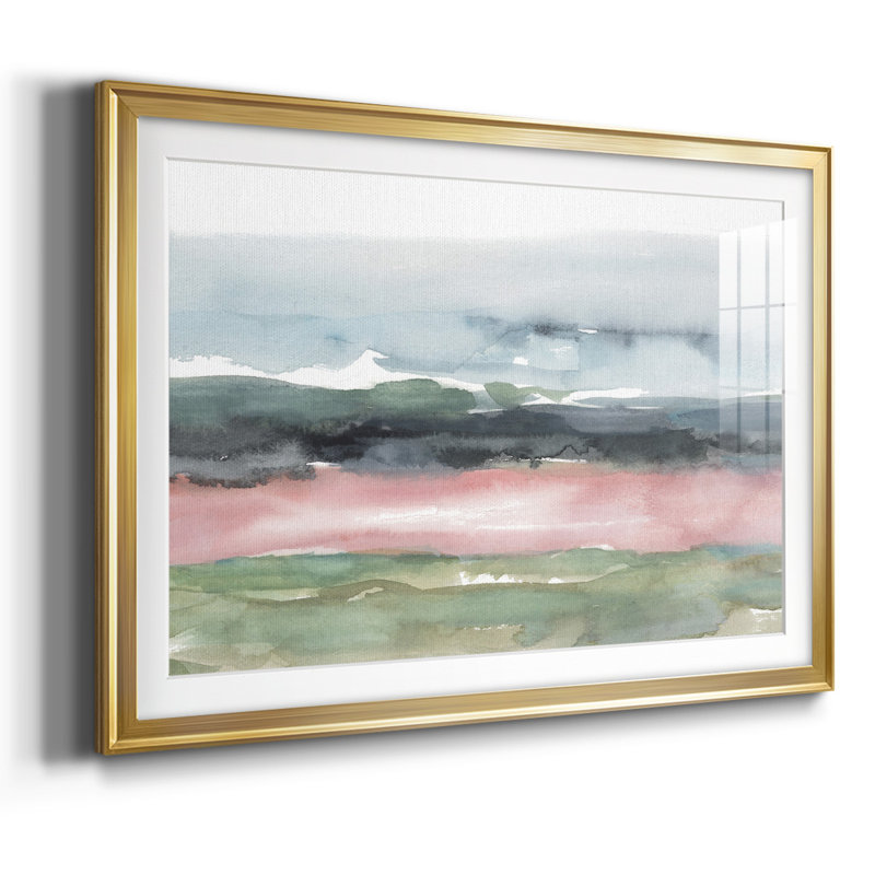 Blush Salt Bed II, reproduction d'art encadrée, H 19 po x l 27 po x P 1,5 po, Or