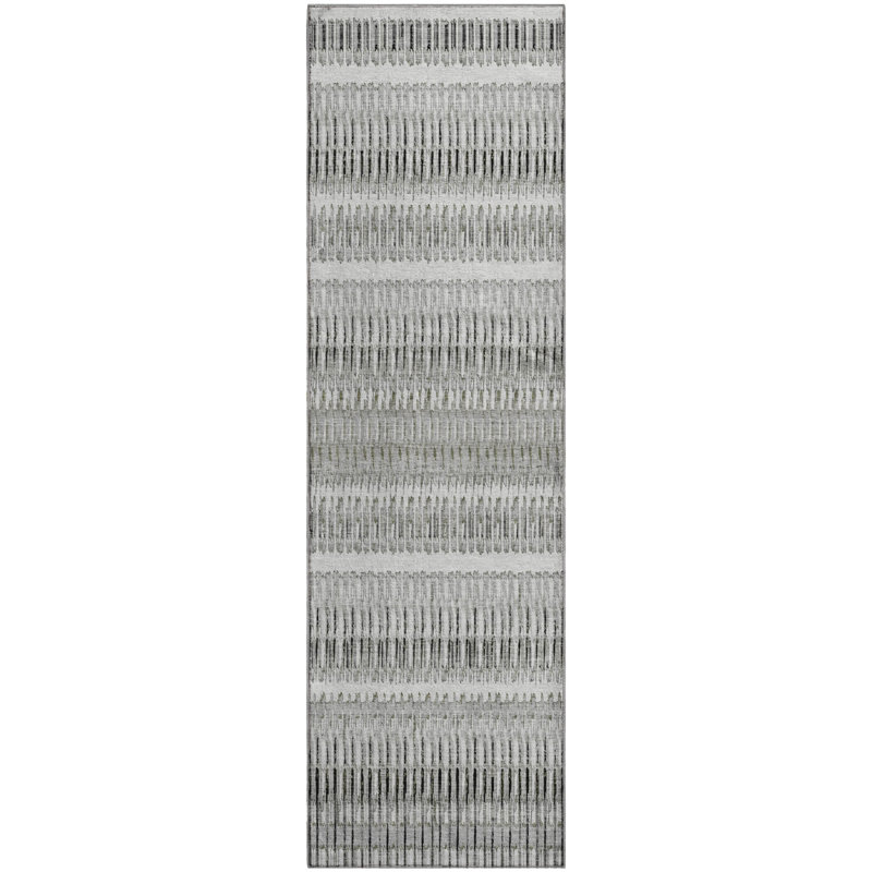 Premium Machine Washable Cerrito AMF589 Ivory Rug, Runner 2'3" x 7'6"