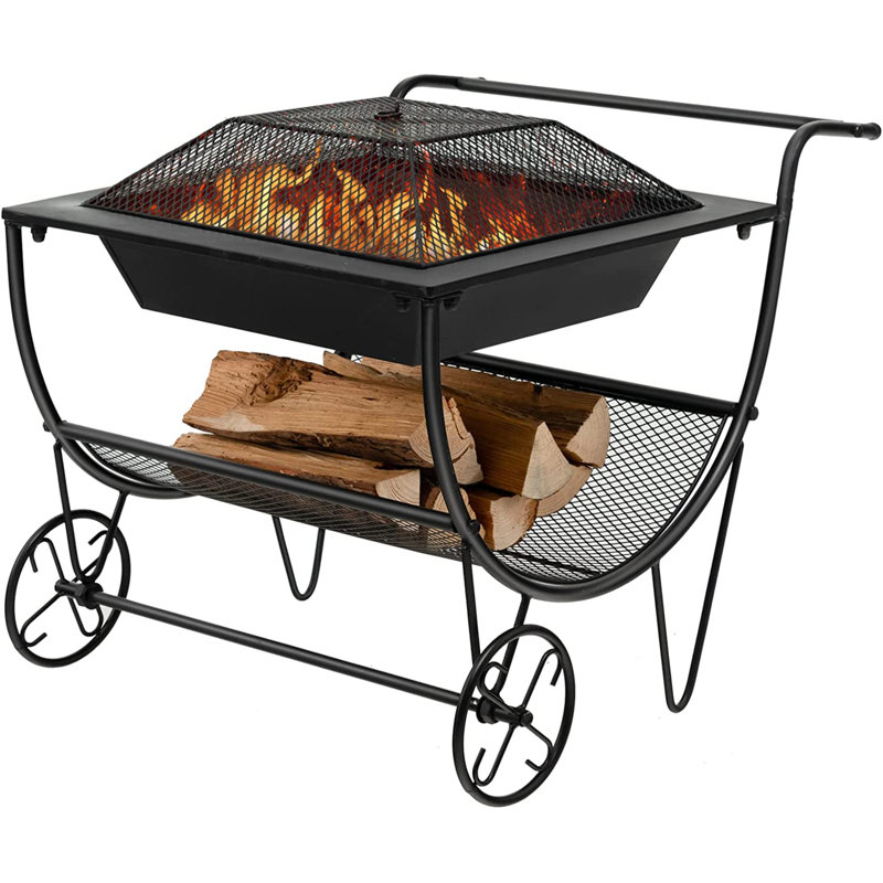 Jameown 75.5cm W Metal Log Rack
