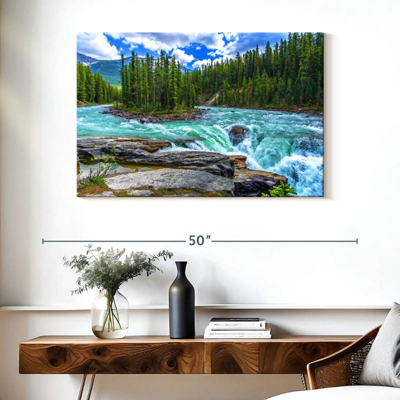 Alvord Sunwapta Falls, 26" H x 39" W