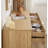 55" 6 Drawers Dresser, Wide Modern Chest Of Drawers Curved Wave Design, Dresser TV Stand, Wood Drawer Organizer For Bedroom, Living Room, Hallway-1268162855