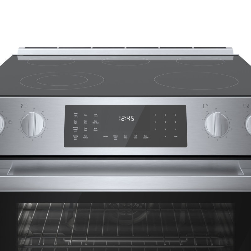 800 Series 30" 4.6 cu ft. Slide-in Electric Range, Stainless Steel
