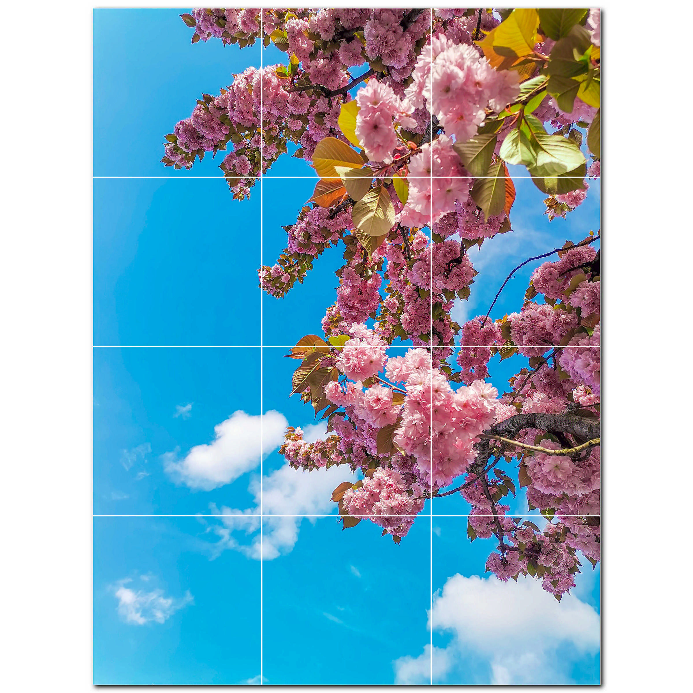 Picture-Tiles.com 36" x 48" Ceramic Spring Photo Decorative Mural Tile ...