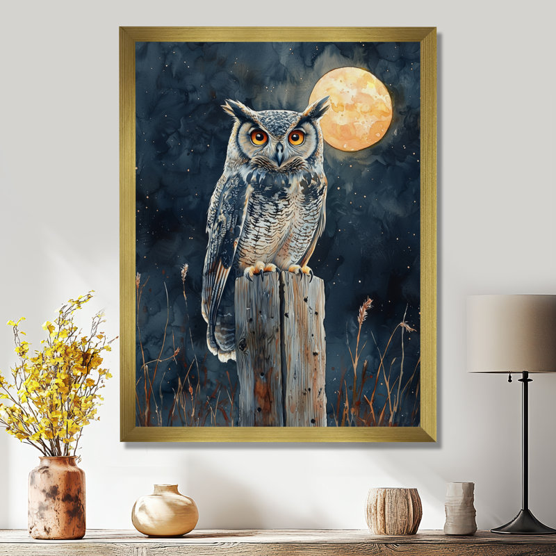 Shanell - Animals Wall Art, 32" H x 24" W, Single Picture Framed Print, Gold