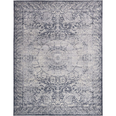 Tapis oriental bleu marine Parrado