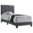 Ajim Upholstered Twin Panel Bed Grey-1609290597-1609290594