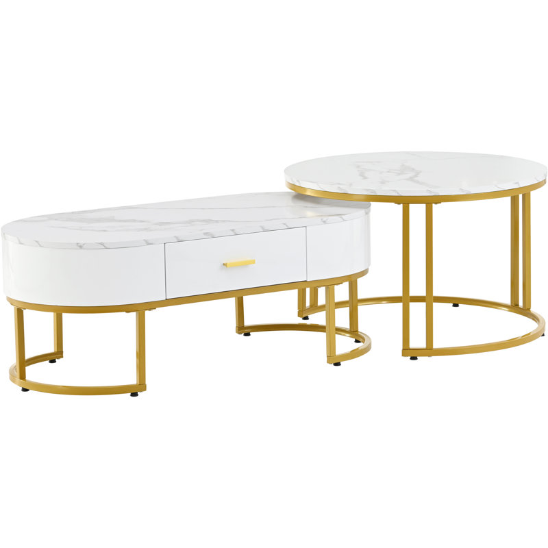 Almirah Extendable Frame Coffee Table with Storage