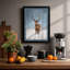 Deer in Winter Scandinavian - Framed Print-731596905-731596908