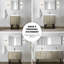 Rustique 24 po Meuble-lavabo pour salle de bain avec comptoir en quartz blanc, robinet et miroir mural 18 po