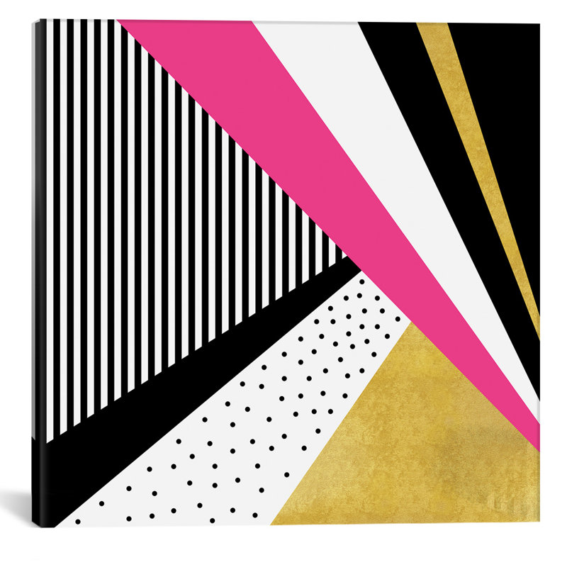 «Pretty in Pink», impression sur toile, H 12 po x l 12 po x P 1,5 po, Pas de tapis, Toile tendue