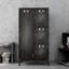 Aleyana 30 Inch Wide Metal Steel Retro Cabinets Storage Locker with 4 Doors and Adjustable Feet