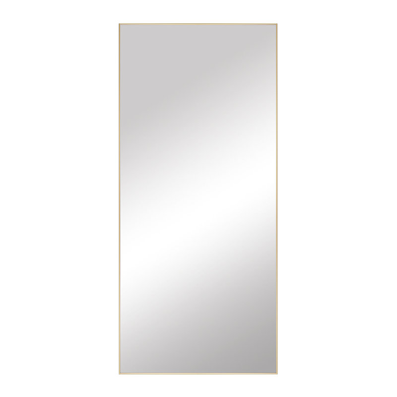 Metal Framed Bathroom and Vanity Wall Mirror, Kristveig Collection, Champagne Bronze, Rectangle, 28" x 36"