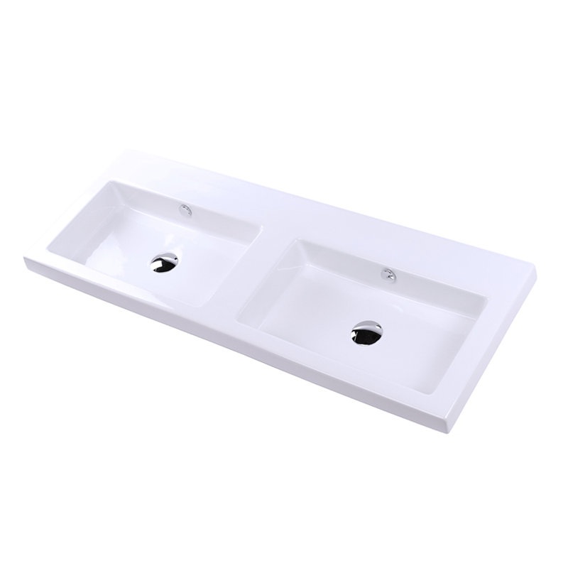 Aquaquattro 47.5'' L Bathroom Sink, 0 Hole