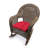 19" x 19" Outdoor Wicker Seat Cushion-1062576812