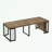 Extendable Dining Table with sturdy metal legs-117584050