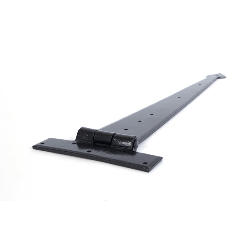 Pair Door Hinges, 15.6cm H x 55.3cm W x 1.9cm D, Black