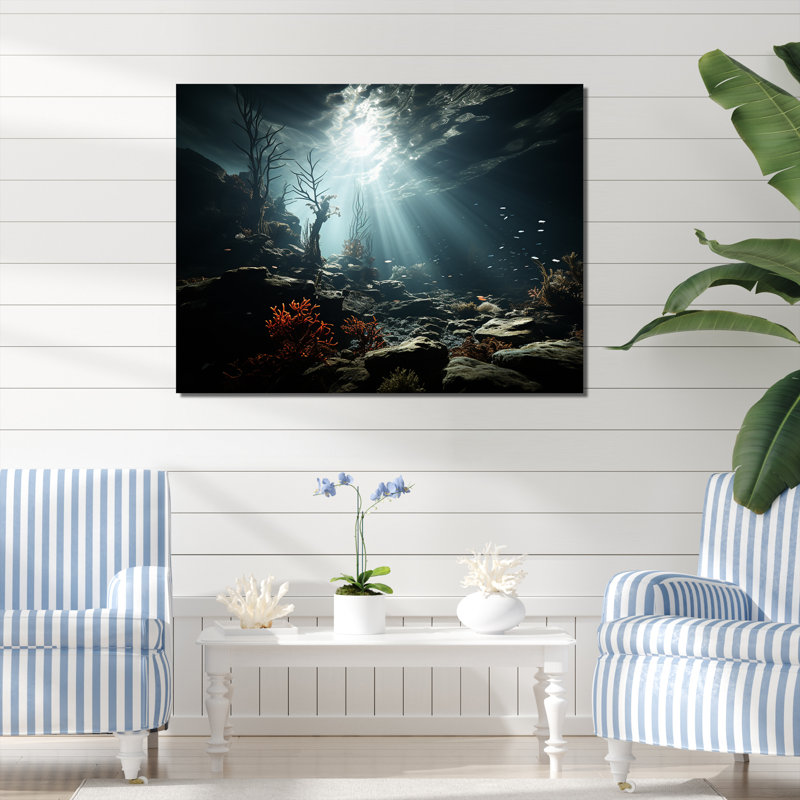 «Underwater Paradise I», reproduction sur toile, H 24 po x l 32 po, Toile tendue