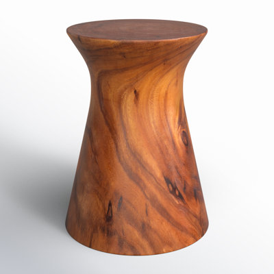 Cinda Carran Solid Wood Block End Table