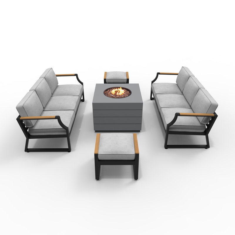 8 - Person Patio Conversation Set with Cushions