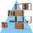 Deddo Geometric Bookcase-2063203703