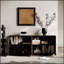 Buffet moderne avec textures 3D avec rangement, luxueux buffet anti-déversement pour la cuisine et le salon, largeur de 59 pouces