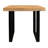 Sycamore Rustic Solid Wood End Table With Live Edge In A Natural Finish