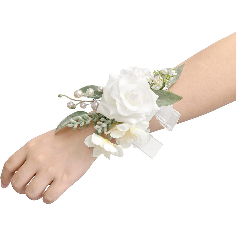 2 pièces fleurs de mariage, fleurs artificielles