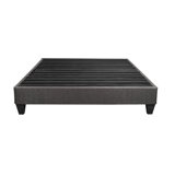 Speedy Dark Grey Upholstered Platform Bed Base