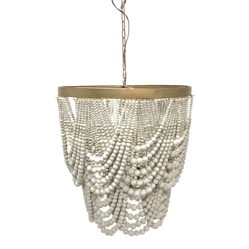 Nalu Chandelier - Brass - Beads