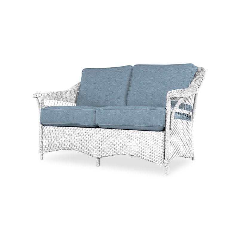 Nantucket Outdoor 2 - Seat, White, Sandberg Navy