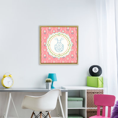 Cadre flottant Spring Bunny & Egg Shell, design par Angela Steahling