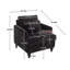 Fauteuil d'appoint avec cadre en bois, fauteuil d'appoint de style moderne