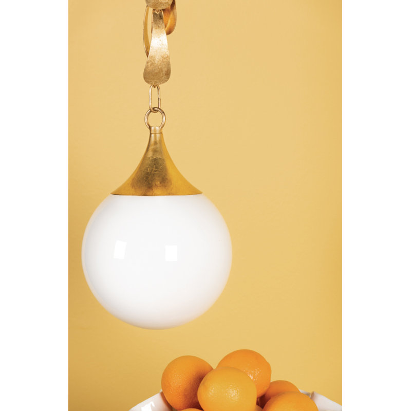 Luminaire suspendu 1 lumière Victoria, H 13 po x l 9 po x P 9 po
