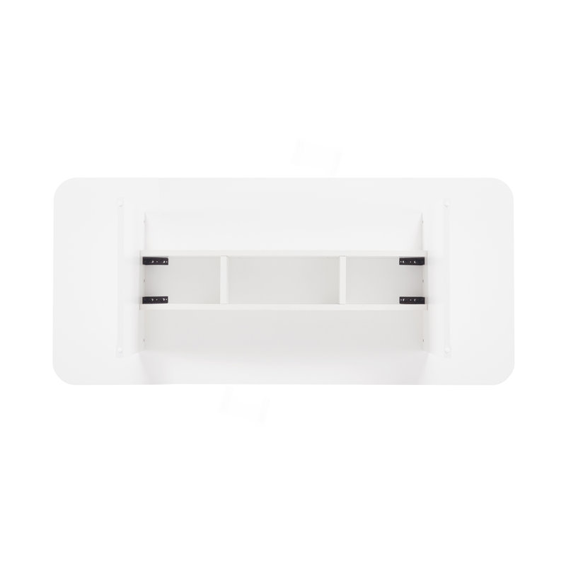 Table de salle à manger 5 étoiles, Blanc / Blanc, H 29,7 po x L 78,7 po x l 35,4 po