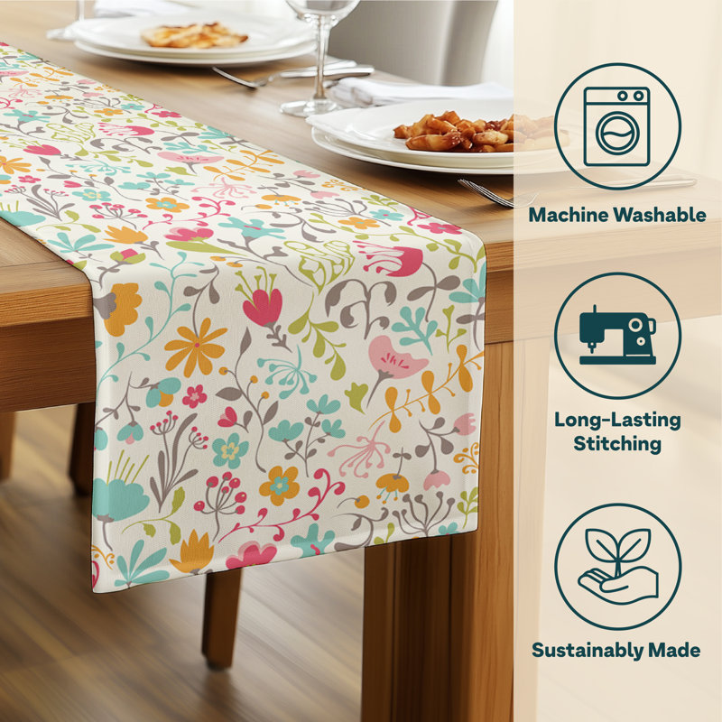 Mikell Blooming Springs Table Runner, 72" L x 12" W