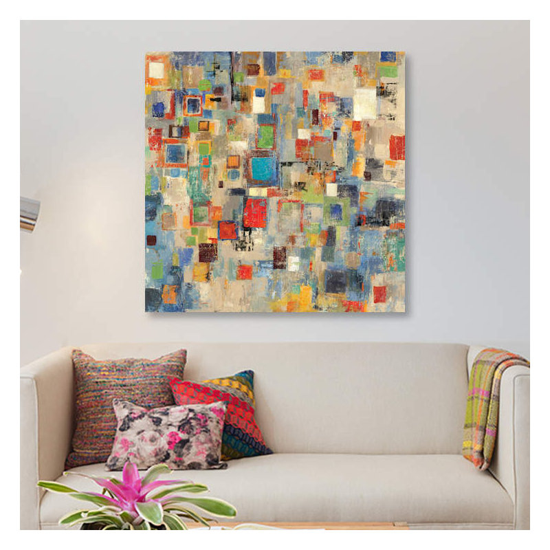 " Complexity " by Tom Reeves, 37" H x 37" W x 1.5" D, No Mat, Wrapped Canvas