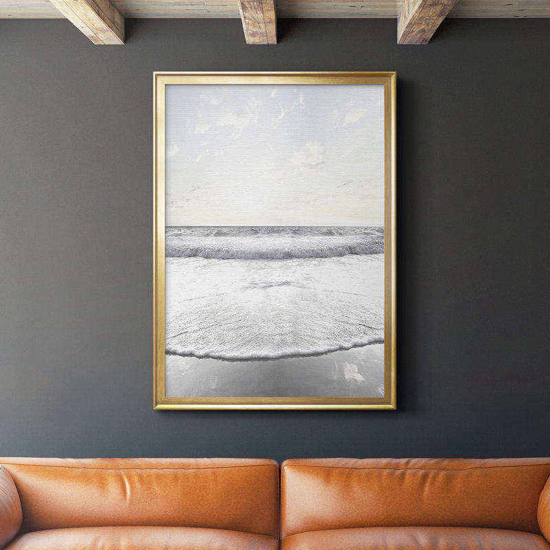 " Serene Shore ", Gold, 42.5" H x 30.5" W x 1" D