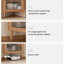 Vitrines en bois massif et verre Burlywood