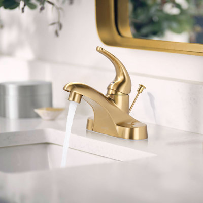 Single-handle Bathroom Faucet with Drain Assembly