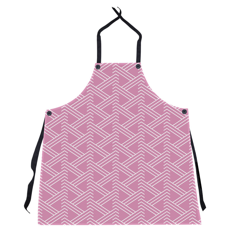 Jordao Bib Apron, Pink/White