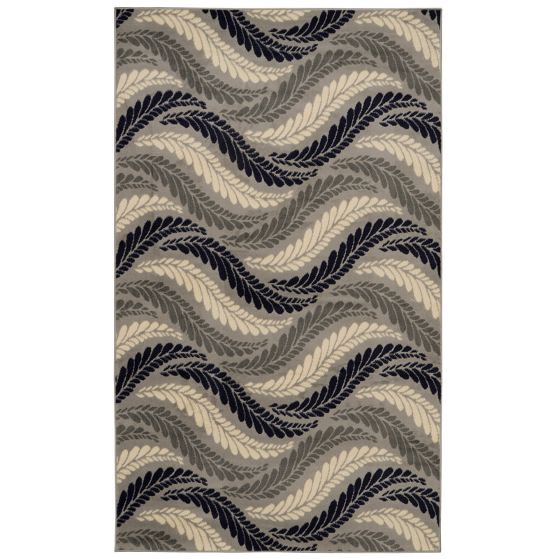 Floral Indoor Rug, Rectangle 4'3" x 7'3"