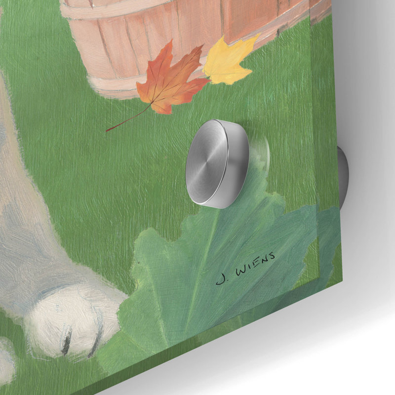  «Fall At The Farm 2» par James Wiens, art mural en verre acrylique, 24 po x 24 po, H 24 po x l 24 po