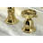 Kingston Brass Belknap Two-Handle 3-Hole Deck Mount Widespread Bathroom Faucet with Brass Pop-Up Drain-50824186