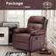 Fauteuil inclinable et pivotant rembourré en tissu brun résistant aux égratignures-170245965