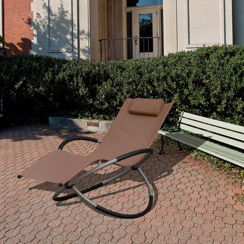 Asenith Folding Zero Gravity Chair, Brown