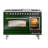 ILVE Nostalgie II Series 48 inch Dual Fuel Range with 8 Sealed Burners, Griddle (Glass Door)-98196498-98196439