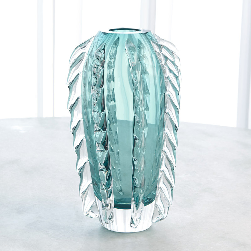 Fringe Vase-Azure